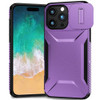 Combat Tough Series Hybrid Case with Camera Lens Cover for iPhone 16 Pro Max - Purple