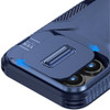 Combat Tough Series Hybrid Case with Camera Lens Cover for iPhone 16 Pro - Blue