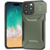 Combat Tough Series Hybrid Case with Camera Lens Cover for iPhone 16 Pro - Green