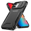 Combat Tough Series Hybrid Case with Camera Lens Cover for iPhone 16 - Black
