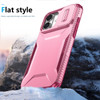 Combat Tough Series Hybrid Case with Camera Lens Cover for iPhone 16 - Pink Burgundy