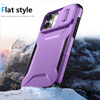 Combat Tough Series Hybrid Case with Camera Lens Cover for iPhone 16 - Purple