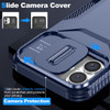 Combat Tough Series Hybrid Case with Camera Lens Cover for iPhone 16 Plus - Blue
