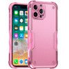 Military Grade Shockproof Hybrid Armor Case for iPhone 16 Pro Max - Pink