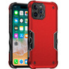 Military Grade Shockproof Hybrid Armor Case for iPhone 16 Pro Max - Red