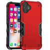 Military Grade Shockproof Hybrid Armor Case for iPhone 16 Plus - Red
