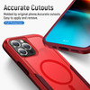 Military Grade TUFF Hybrid Armor Case with MagSafe for iPhone 16 Pro Max - Red