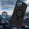 Military Grade TUFF Hybrid Armor Case with MagSafe for iPhone 16 Pro - Black