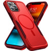 Military Grade TUFF Hybrid Armor Case with MagSafe for iPhone 16 Pro - Red