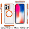Clarity Collection MagSafe Case for iPhone 16 Pro - Orange