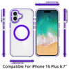 Clarity Collection MagSafe Case for iPhone 16 Plus - Purple