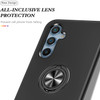 360 Rotating Ring Grip Hybrid Case for Samsung Galaxy S24 FE - Black