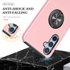 360 Rotating Ring Grip Hybrid Case for Samsung Galaxy S24 FE - Pink