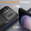 Combat Tough Series Hybrid Case with Camera Lens Cover for Samsung Galaxy S24 FE - Black