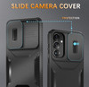 Combat Tough Series Hybrid Case with Camera Lens Cover for Samsung Galaxy S24 FE - Black