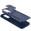 Combat Tough Series Hybrid Case with Camera Lens Cover for Samsung Galaxy S24 FE - Blue