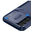 Combat Tough Series Hybrid Case with Camera Lens Cover for Samsung Galaxy S24 FE - Blue