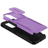 Combat Tough Series Hybrid Case with Camera Lens Cover for Samsung Galaxy S24 FE - Purple