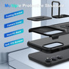 Combat Tough Series Ring Holder Case with Camera Lens Cover for Samsung Galaxy S24 FE - Black