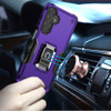 Military Grade Shockproof Hybrid Case with Ring Holder for Samsung Galaxy S24 FE - Purple