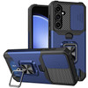 Military Grade All-In-One Ring Stand Card Case for Samsung Galaxy S24 FE - Blue