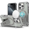Military Grade HD Armor MagSafe Case with Kickstand for iPhone 16 Pro Max - Grey