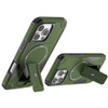 Military Grade HD Armor MagSafe Case with Kickstand for iPhone 16 Pro Max - Green