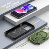 Military Grade HD Armor MagSafe Case with Kickstand for iPhone 16 Pro Max - Green