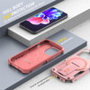 Military Grade HD Armor MagSafe Case with Kickstand for iPhone 16 Pro - Pink