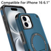 Military Grade HD Armor MagSafe Case with Kickstand for iPhone 16 - Blue