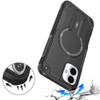 Military Grade HD Armor MagSafe Case with Kickstand for iPhone 16 Plus - Black