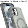 Military Grade HD Armor MagSafe Case with Kickstand for iPhone 16 Plus - Grey