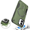 Military Grade HD Armor MagSafe Case with Kickstand for iPhone 16 Plus - Green