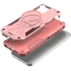 Military Grade HD Armor MagSafe Case with Kickstand for iPhone 16 Plus - Pink
