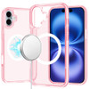 Slim Transparency MagSafe Case for iPhone 16 Plus - Pink