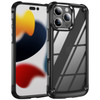 Military Grade Tough Shield Snap-on Transparent Case for iPhone 16 Pro - Black