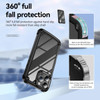Military Grade Tough Shield Snap-on Transparent Case for iPhone 16 Pro - Black
