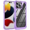 Military Grade Tough Shield Snap-on Transparent Case for iPhone 16 Pro - Purple