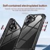 Military Grade Tough Shield Snap-on Transparent Case for iPhone 16 Plus - Black