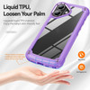 Military Grade Tough Shield Snap-on Transparent Case for iPhone 16 Plus - Purple