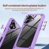 Military Grade Tough Shield Snap-on Transparent Case for iPhone 16 Plus - Purple