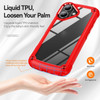 Military Grade Tough Shield Snap-on Transparent Case for iPhone 16 Plus - Red
