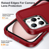 Military Grade TUFF Hybrid Armor Case with Kickstand for iPhone 16 Pro - Red