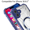 Fusion Evo Transparent MagSafe Case for iPhone 16 - Blue