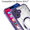 Fusion Evo Transparent MagSafe Case for iPhone 16 - Purple