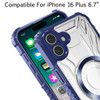 Fusion Evo Transparent MagSafe Case for iPhone 16 Plus - Blue