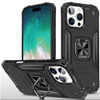 Military Grade Robust Series Hybrid Case with Ring Grip for iPhone 16 Pro - Black