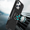Military Grade Robust Series Hybrid Case with Ring Grip for iPhone 16 Pro - Black