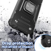 Military Grade Robust Series Hybrid Case with Ring Grip for iPhone 16 Pro - Black