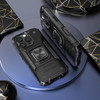 Military Grade Robust Series Hybrid Case with Ring Grip for iPhone 16 Pro - Black